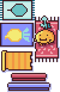 Radish vendor who is selling rugs